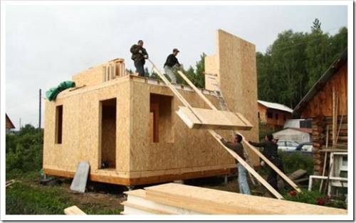 Сборка дома за считанные дни 